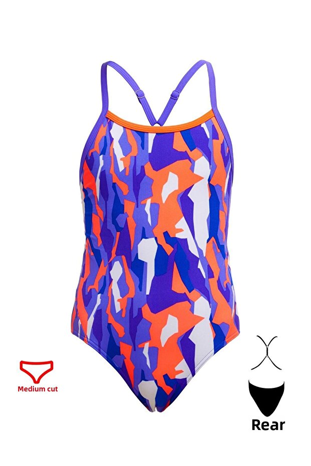 Funkita Tw Torvill Girl's Training Swimsuit - Braided Back Design