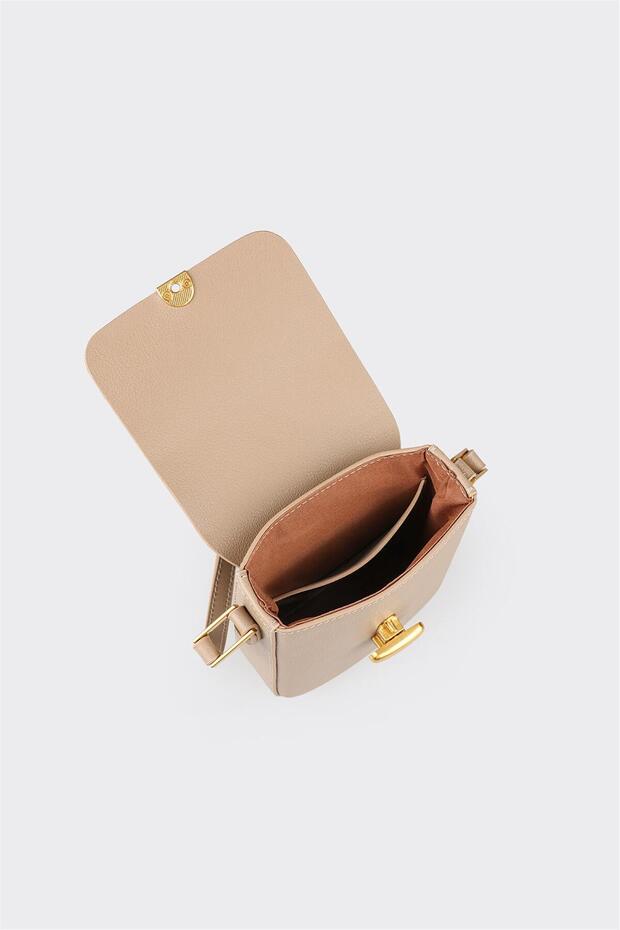 Bej Kadın Çapraz Çanta - 4