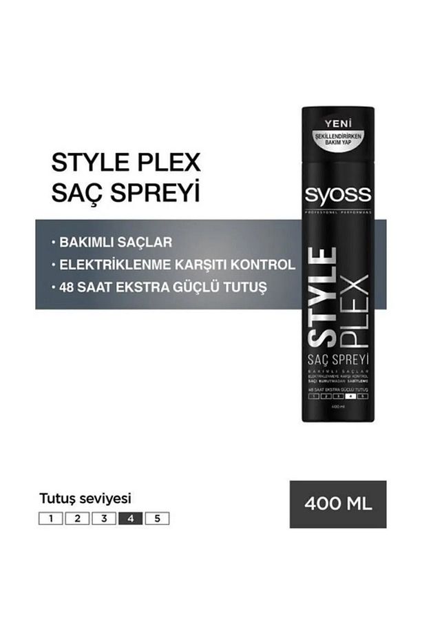 Style Plex Saç Spreyi Saç Şekillendirici 400 ml X 3 Adet - 2