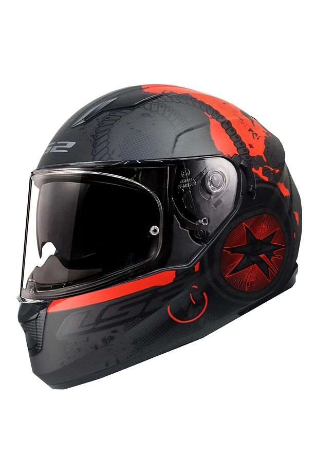 Stream Evo Vıator Mat Siyah-kırmızı Kask - 1