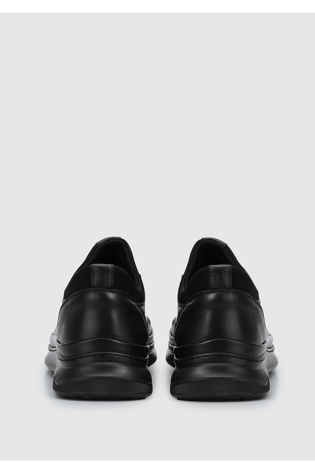 Siyah Deri Erkek Ayakkabı - 4