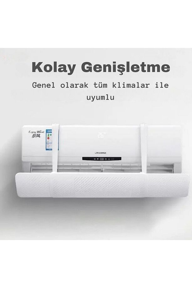 YeniTech-Ayarlanabilir Klima Hava Yönlendirme Aparatı Hava Çarpmaması İçin Klima Aparatı siperi - 1
