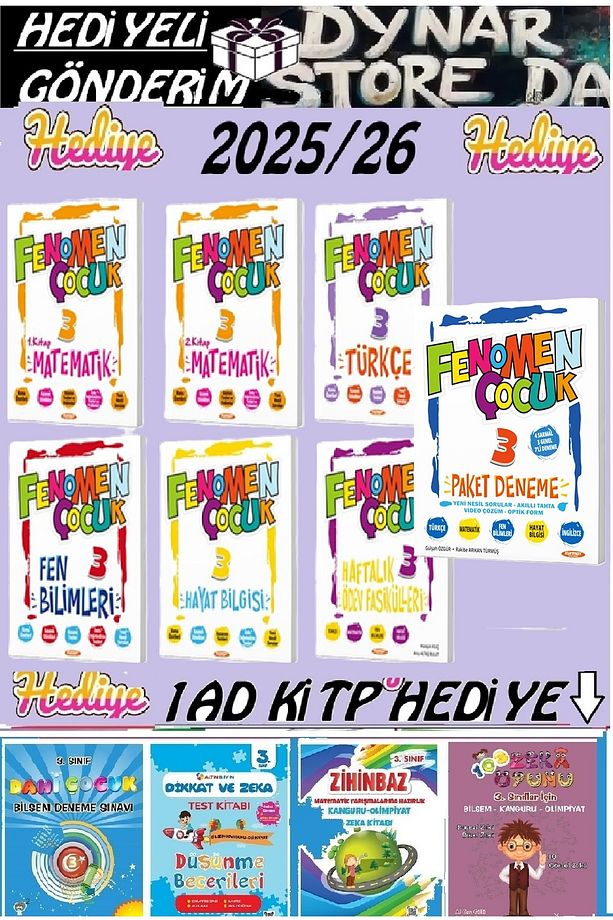 Fenomen 3. Sınıf Seti 7 Kitap Deneme 7 Dynarstore 2025/26 - 1