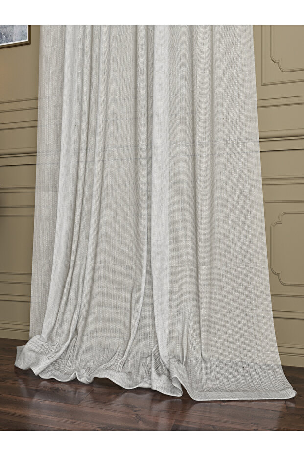 Bambu Tül Perde Ekru (PİLESİZ) - 1