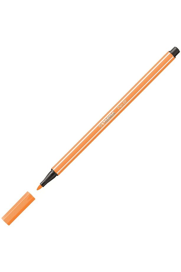 Pen 68 1.0mm Keçe Uçlu Kalem 68/054 Floresan Turuncu - 1