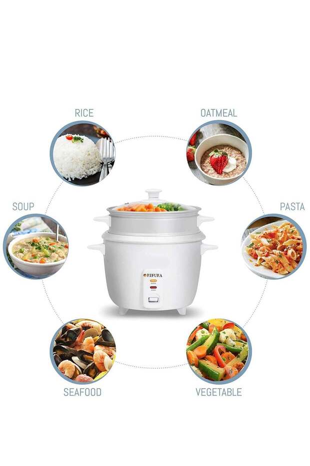 2 in 1 Rice Cooker & Steamer 600 ML / Non-Stick Removable Bowl / Keep Warm Functionality / 35 - 3