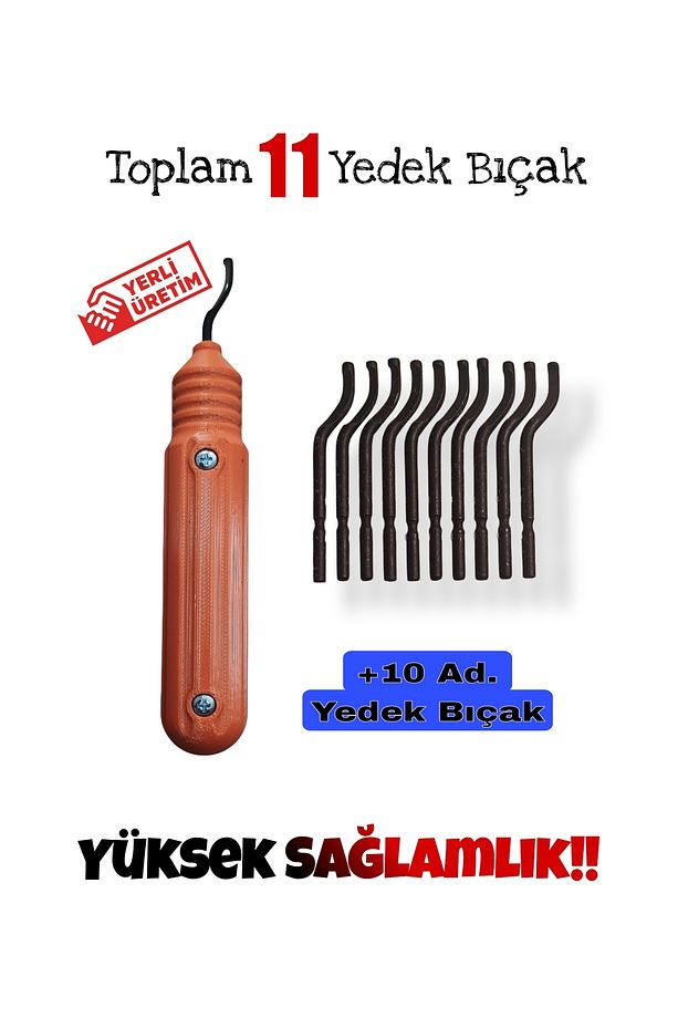 Çapak Alma Raspa Ve 10 Adet Bıçak - 1