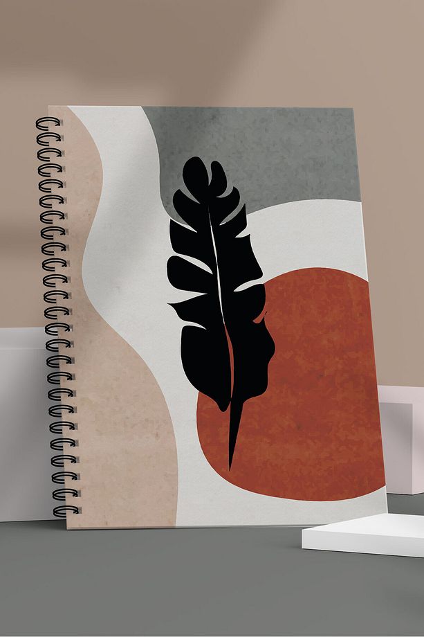 Çizgisiz Defter | 90 Sayfa | Çelik Spiral | Sert Karton Kapak - 1