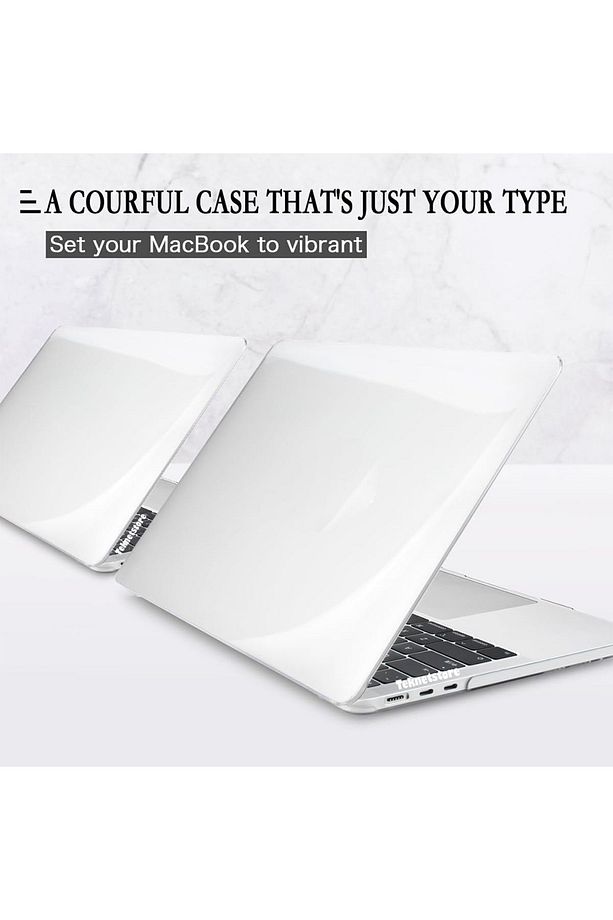 Apple Macbook Air 13 M1 Çip 2020 Kılıf A2337 - A1932 - A2179 Şeffaf Transparan Koruyucu Kapak Kılıf - 3