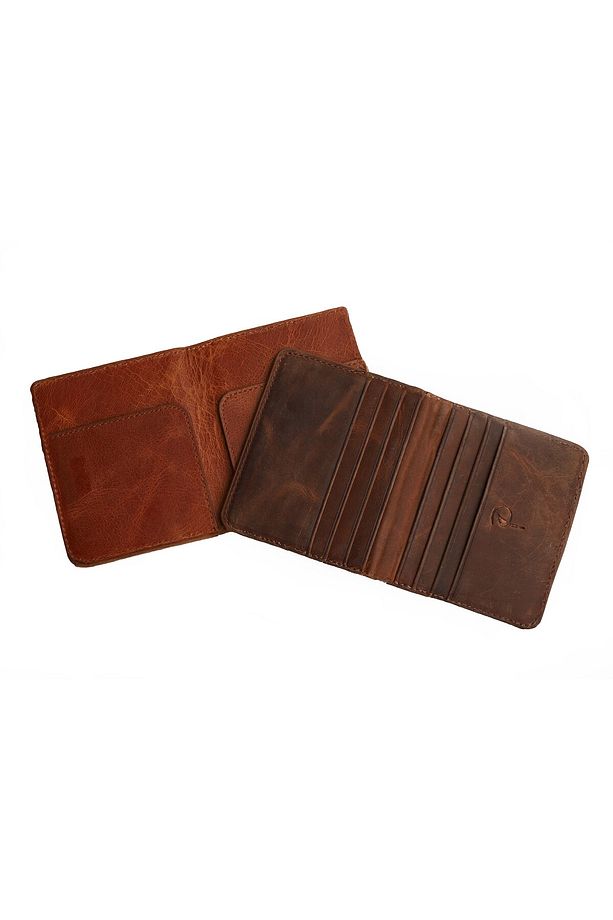 Hakiki Deri Kartlık Kağıt Para Bölmeli Minimal Cüzdan Unisex Mıknatıslı Tozluğu Ile Birlikte - 6