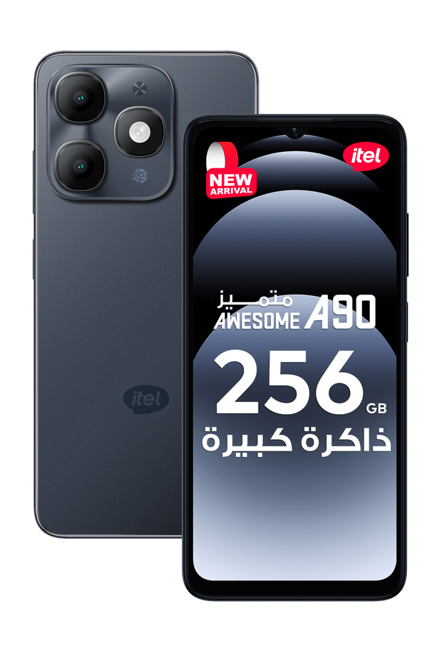 هاتف A90 ثنائي الشريحة لون أسود ستارليت 4، 8 جيجابايت رام، 256 جيجابايت، 4G