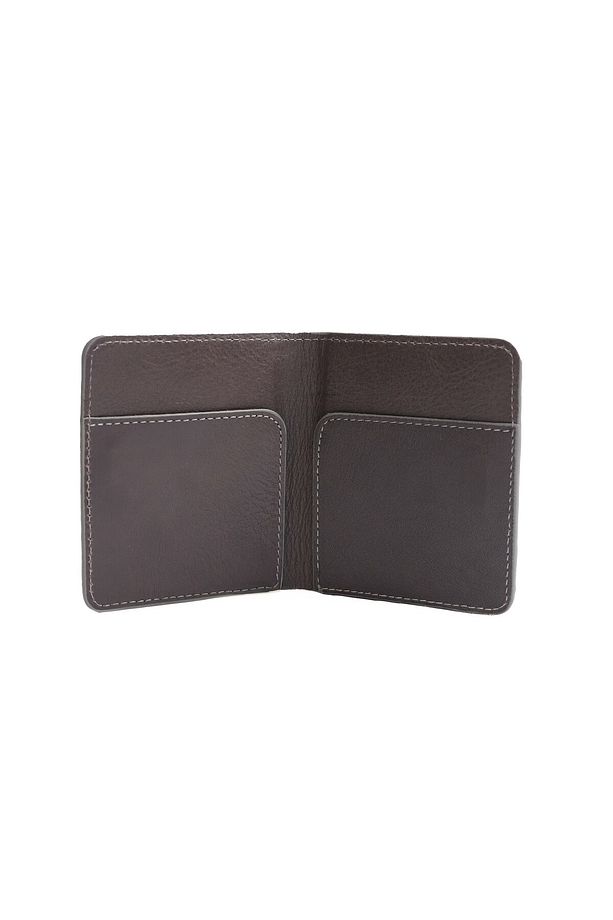 Hakiki Deri Kartlık Kağıt Para Bölmeli Minimal Cüzdan Unisex Mıknatıslı Tozluğu Ile Birlikte - 3