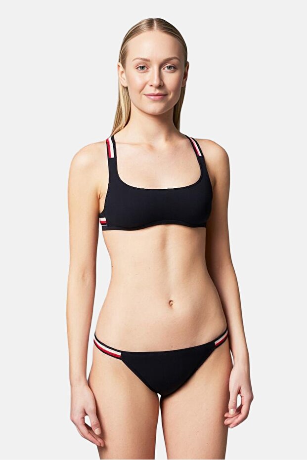 Women Brand Logo Bikini Bottom, Dark Navy