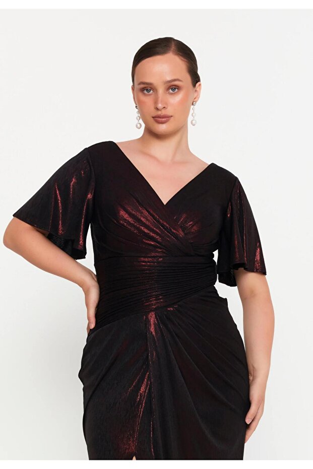 6036SIM LAME SİMLİ ELBİSE - 2