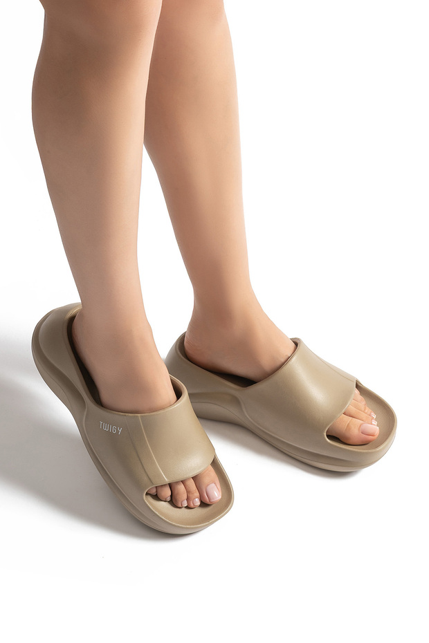 Renata Women's Slippers Khaki 36/40