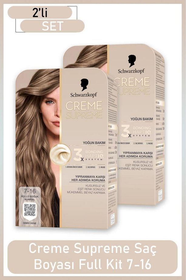 Creme Supreme Full Kit 7-16 Küllü Soğuk Kumral X 2 Adet - 1