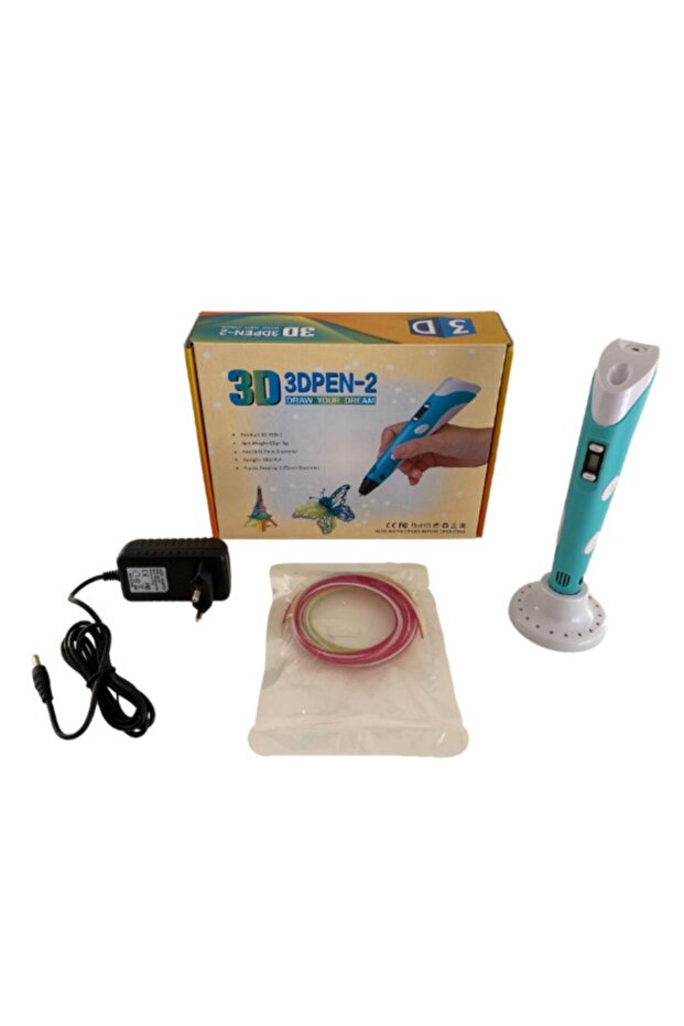 Printing Pen with LCD, Adjustable Speed/Temp, 1.75mm PLA Filament, DIY Craft Set – Blue