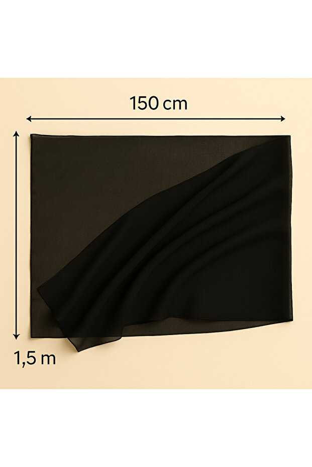 2'Li Plaj Pareo Tül Beyaz Overlok Kenarlı 150x50 - 8