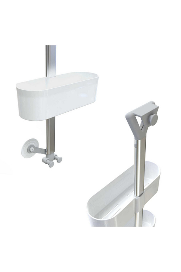 Adjustable 2-Shelf Plastic Durable Shower Caddy - 2