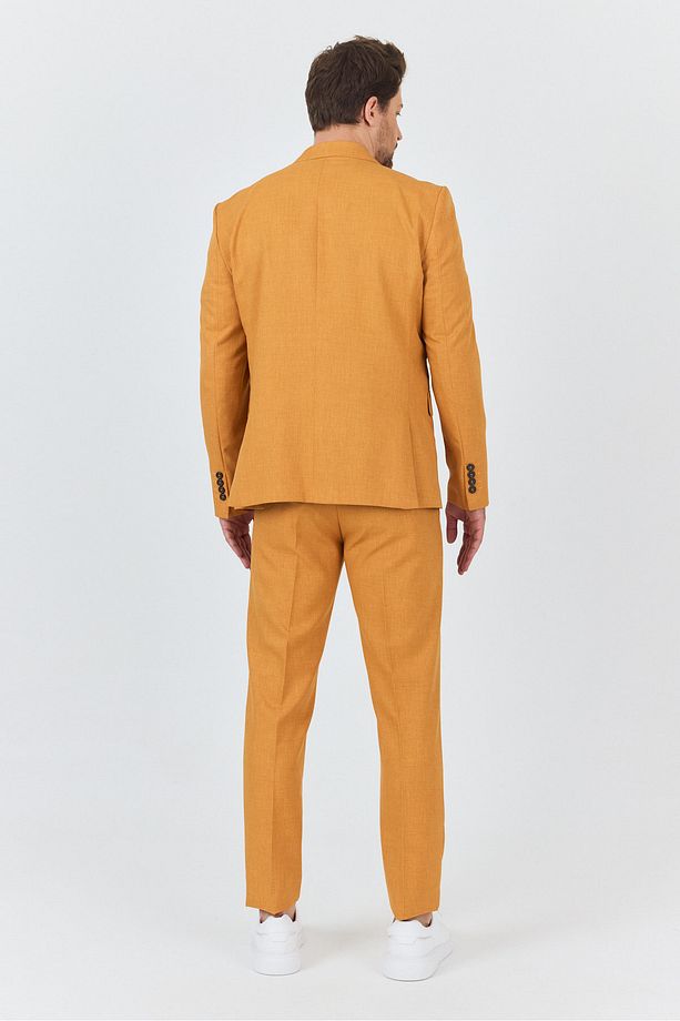 Nipoye Erkek Kiremit 2'li Slim Fit Takım Elbise - 7