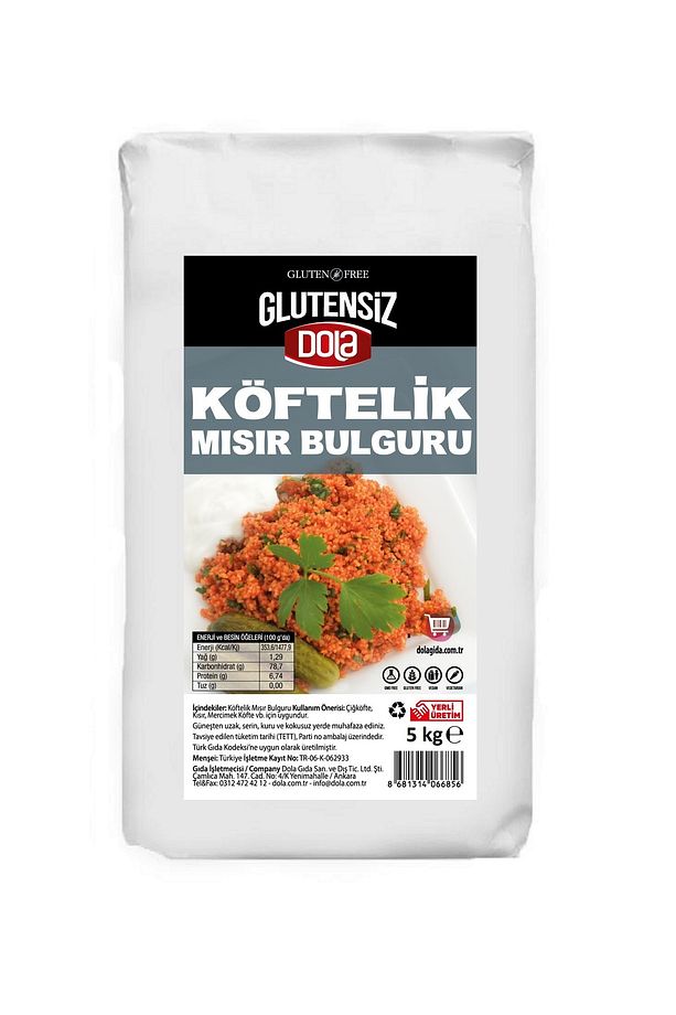 Glutensiz Köftelik Mısır Bulguru 5 Kg - 1