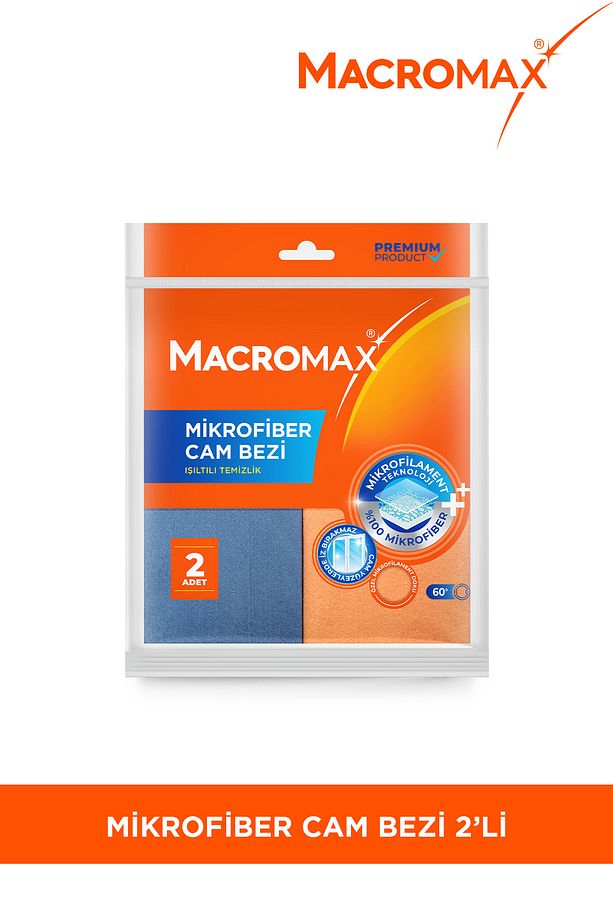 Mikrofiber Cam Bezi 2'li Set, Mikrofilament Teknolojisi Ile Leke Ve Iz Bırakmaz Ayna Bezi - 1