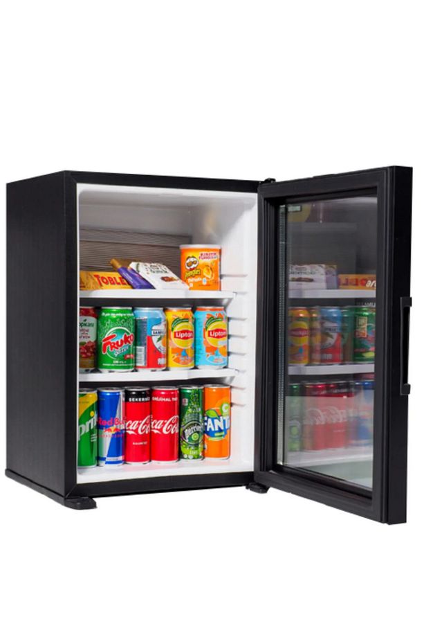 İçecek Soğutucu Minibar Mini Buzdolabı Otel Tipi Cam Kapılı Sessiz Şarap Soğutucu - 1