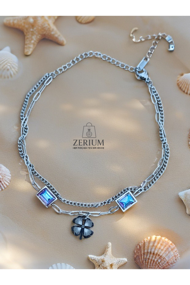 Mavi Şans Dokunuşu – Yonca Figürlü Halhal - 1