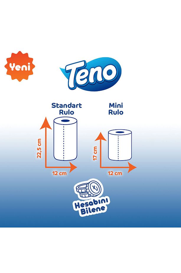 Mini Kağıt Havlu 24 Rulo (3 RULO X 8 PAKET) - 6
