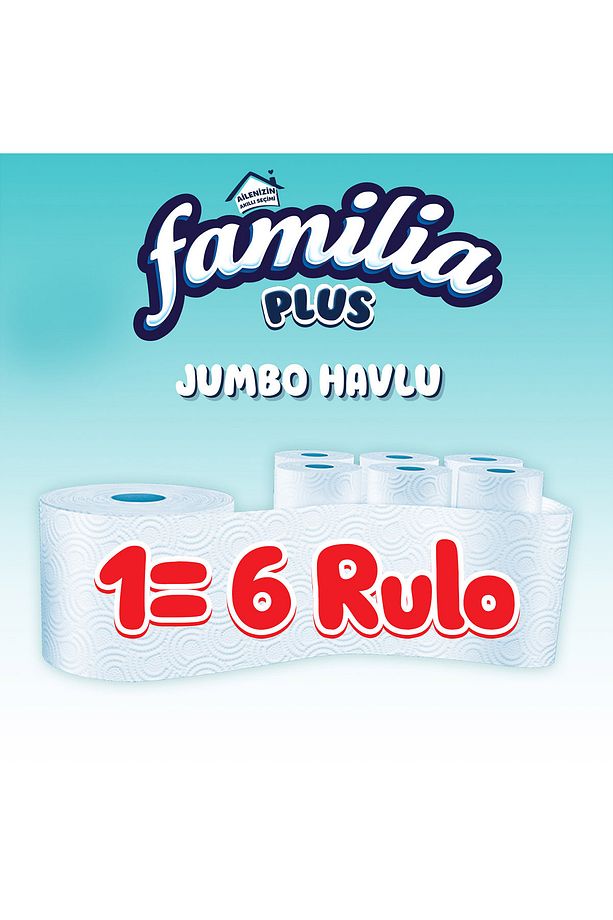 Plus Jumbo Kağıt Havlu 6'lı Dev Rulo (1=6 , 36 RULO) - 4