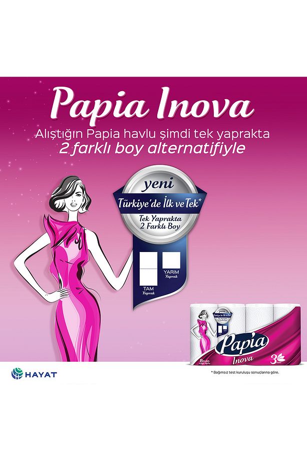 Inova Kağıt Havlu 24 Rulo (8 RULO X 3 PAKET) - 6