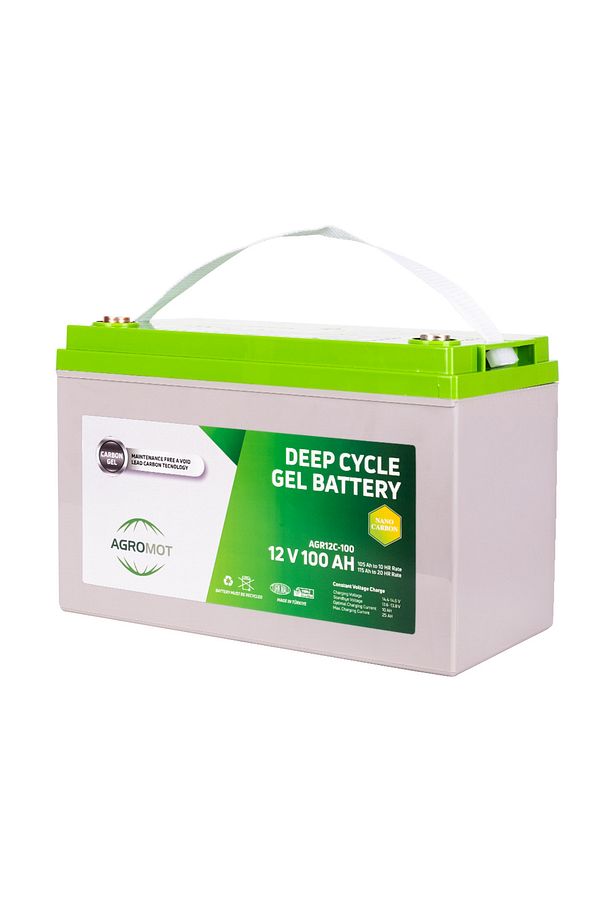 12 V 100 Ah Jel Akü Deep Cycle Nano Carbon Battery - 7