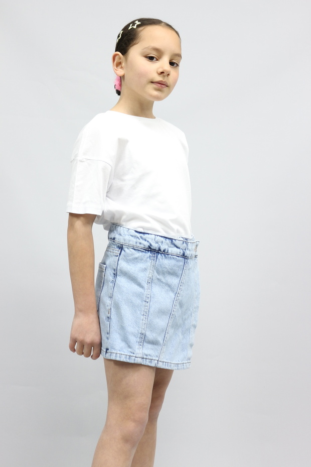 JEANS ŞORT ETEK ÇOK KULLANIŞLI VEŞIK - 5