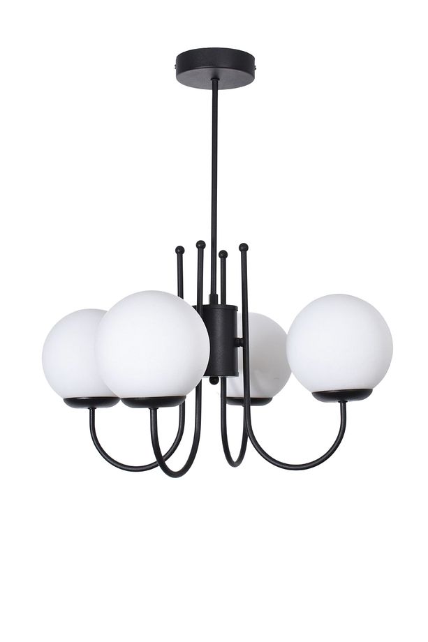 Modern Tasarım Salon Yemek Odası Mutfak Renk Camlı Sarkıt 4 Lü Avize - 2