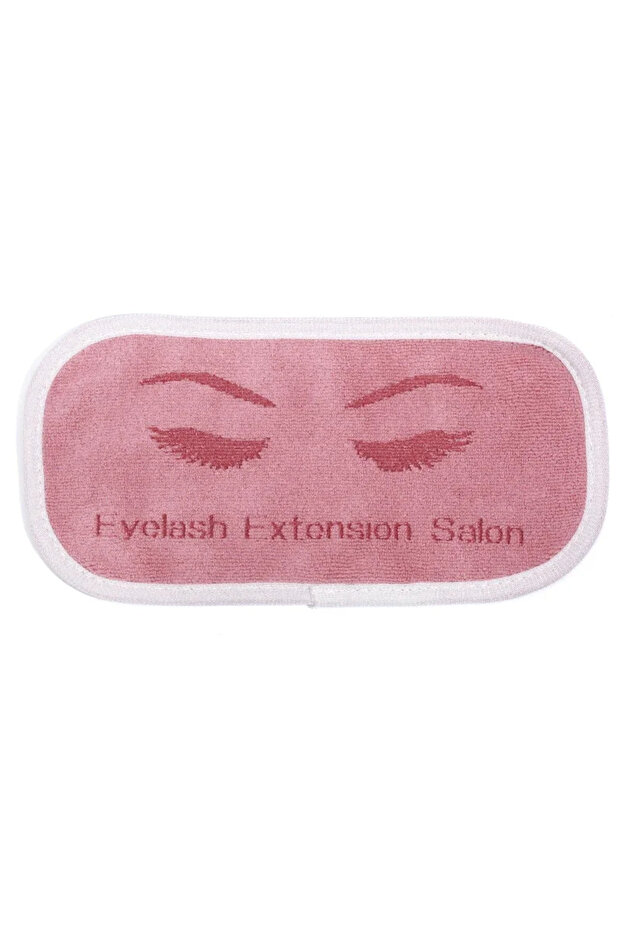Pink-1pcs Professional Eyelash Extension Forhead Soft Towel Sticker Stand Grafted Eyelash Pads Tray