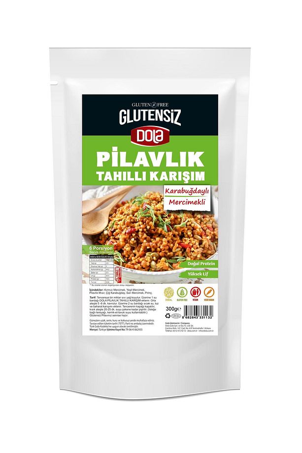 Glutensiz Tahıllı Pilavlık Bulgur 300 gr 2 Adet Karabuğdaylı Mercimekli Karışımı - 2