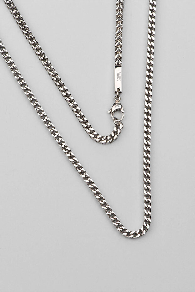 Örgü Model 75 Cm Çelik Erkek Kolye - 1