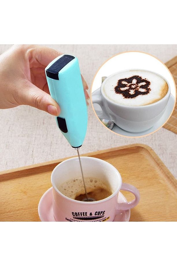 Pilli Mixer Süt Ve Kahve Köpürtücü Çırpıcı, Mini Kahve Yumurta Pilli Çırpıcısı - 2