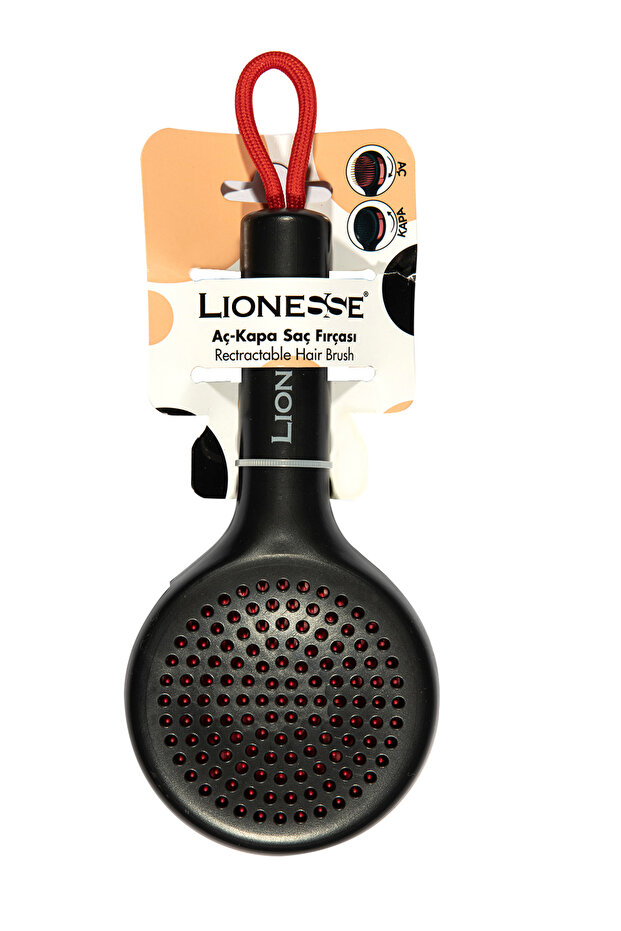 Open-Close Self-Cleaning Hair Brush 8912 Black |   Easy Cleaning, Ergonomic Design