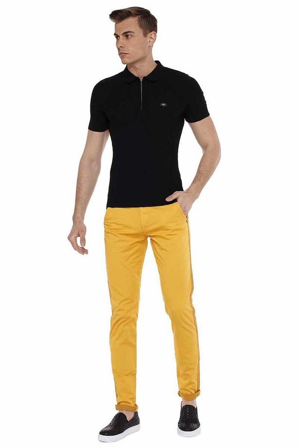 Cd511 Desen Şeritli Casual Erkek Kot Pantolon - 6