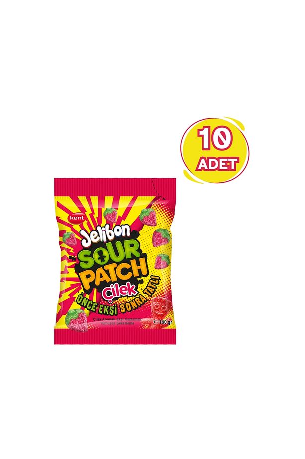 Sour Patch Çilek Aromalı Yumuşak Şekerleme 160 gr - 10 Adet - 1
