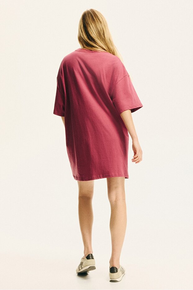 Oversize Tişört Elbise - 5