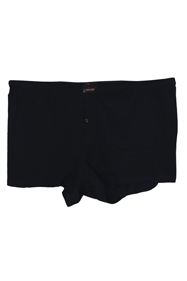 Men's Large Size Oversize Combed Cotton Boxers Plain Black
