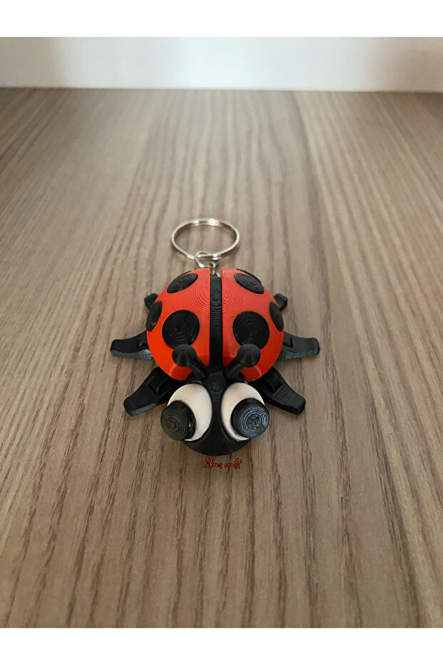 سلسلة مفاتيح الدعسوقة اللطيفة ثلاثية الأبعاد - 3