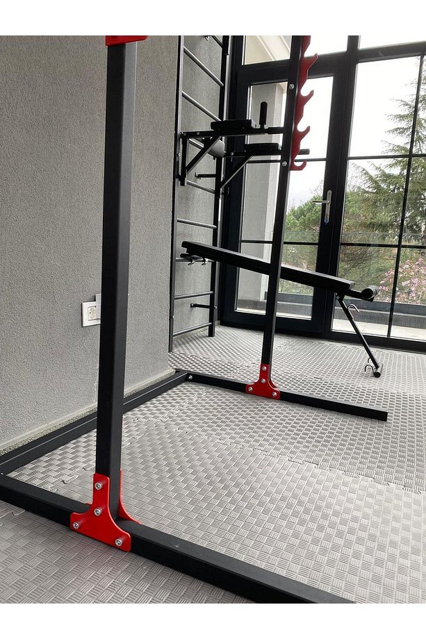Fonksiyonel Squat Rack Güçlü Tasarım Ile Evde Egzersiz Için Ideal - 4