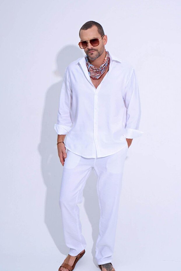 Bello Jogger Pantolon Beyaz - 2