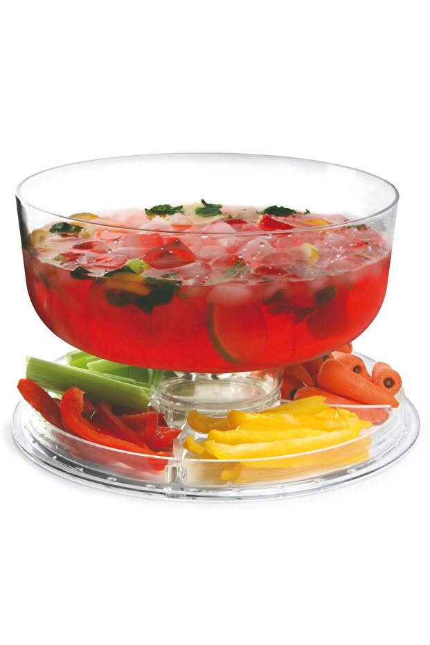 طبق تقديم الكيك والمعجنات والبسكويت 6 في 1، طبق معجنات، حامل كيك 30.7×30.7×16.5 سم - 7