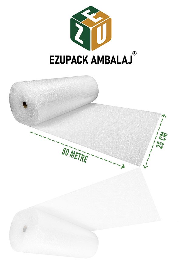 Özel Ebat 1. Kalite 25 Cm X 50 Metre Balonlu Naylon Patpat Kalın Havalı Naylon Pat Pat Pıt Pıt - 2