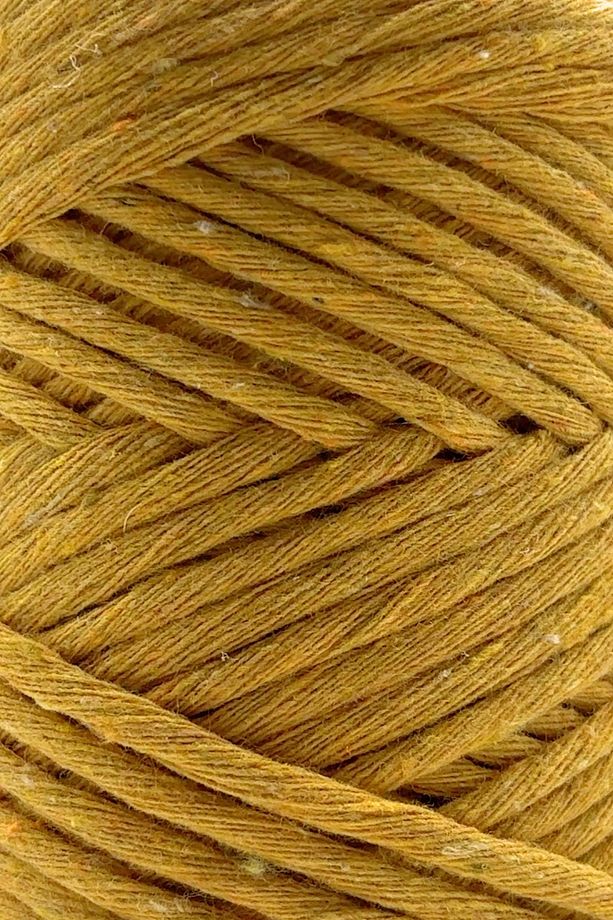 Premium Taranan Makrome Tek Büküm Makrame Hobi Ipi Hardal - 3