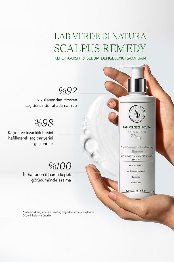 Scalpus Remedy | Kepeğe Ve Saç Dökülmesine Karşı Çift Etkili Bakım Şampuanı 300 ml - 2